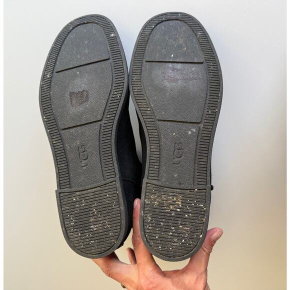 Ugg Josefene Pull On Slouch Black Suede Short Boots women 10 - Picture 7 of 7